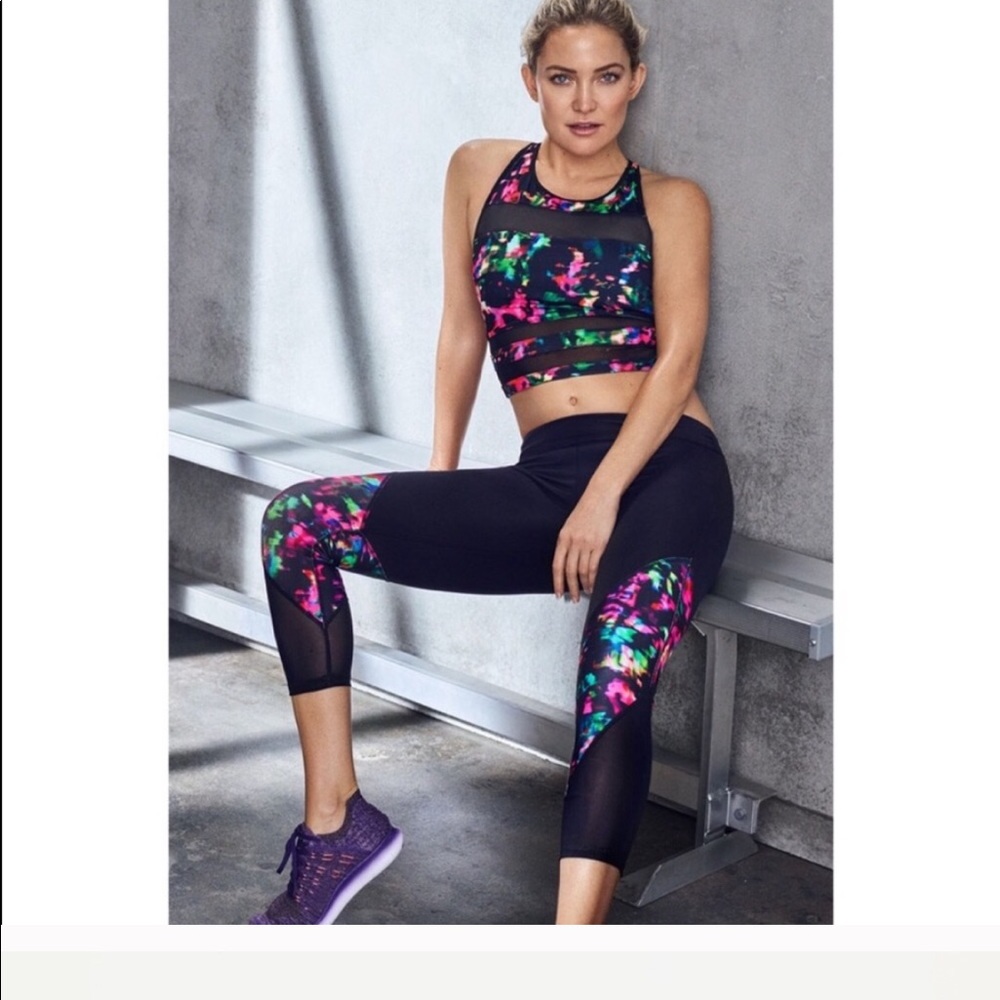 Fabletics multicolored Capri leggings